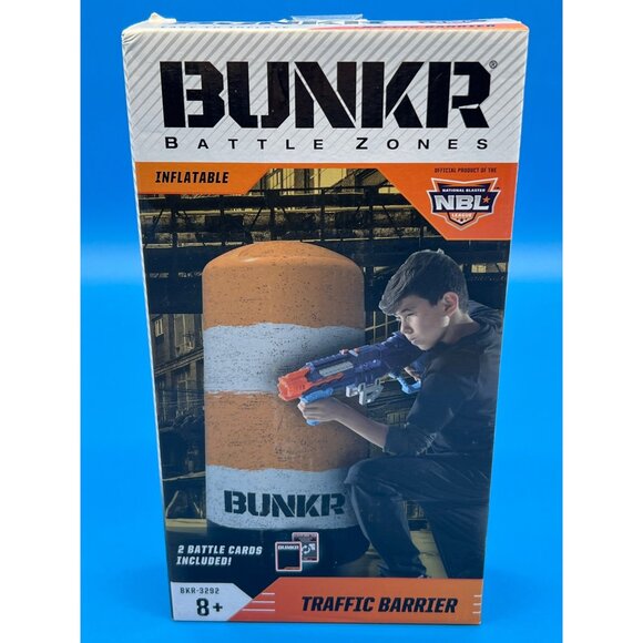 BUNKR Battle Zones Inflatable Traffic Barrier With Water Base System For Dart Bl - Picture 2 of 6